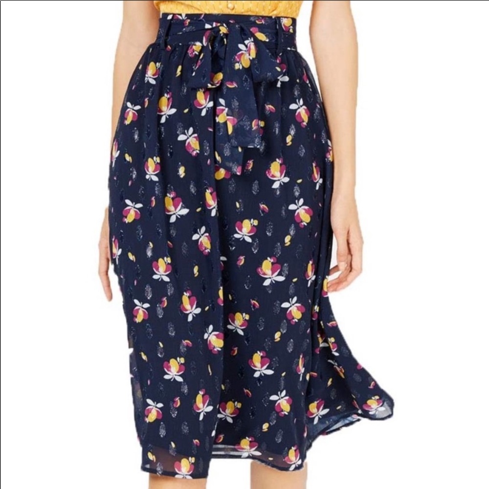 🎉 HP🎉 MAISON JULES  Floral Midi Pleated Skirt 6